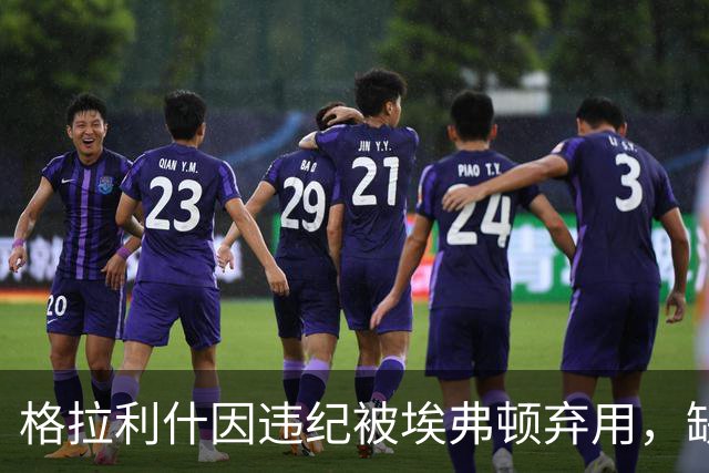 格拉利什因违纪被埃弗顿弃用，缺席联赛杯对纽卡